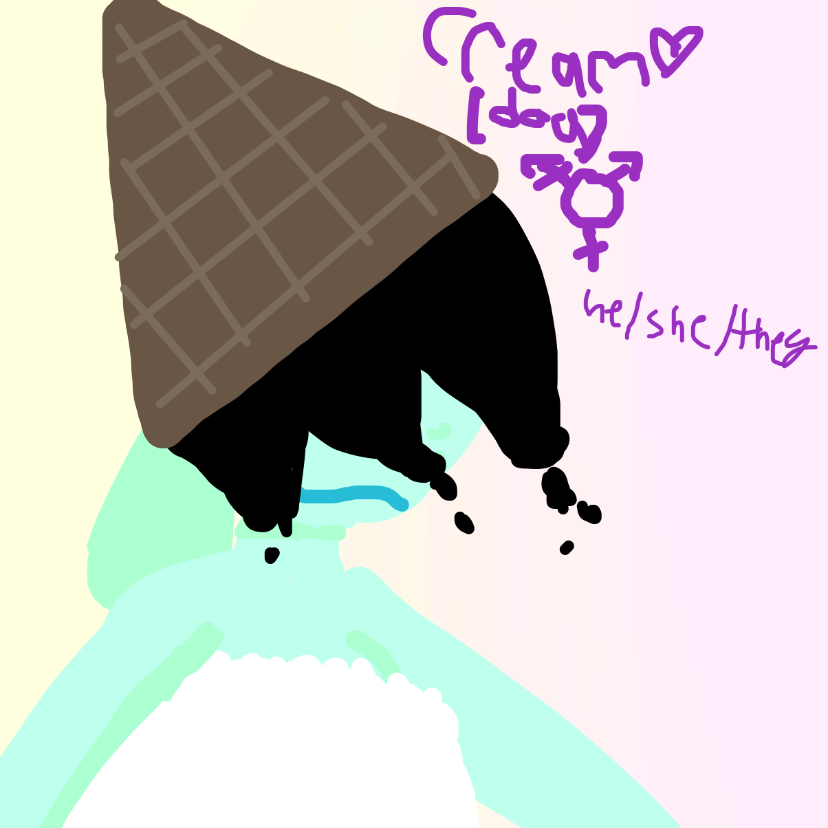 Drawing in fursona :p by EmoWeeb_the_Simp