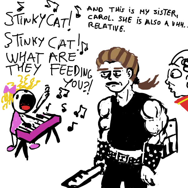 "she is part Ringo" - Online Drawing Game Comic Strip Panel by Peyocay