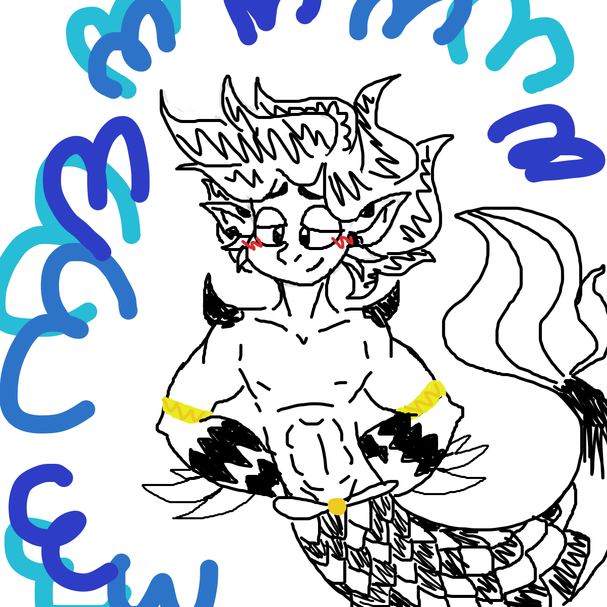 Drawing in Mermaids! by YanaTheDankest