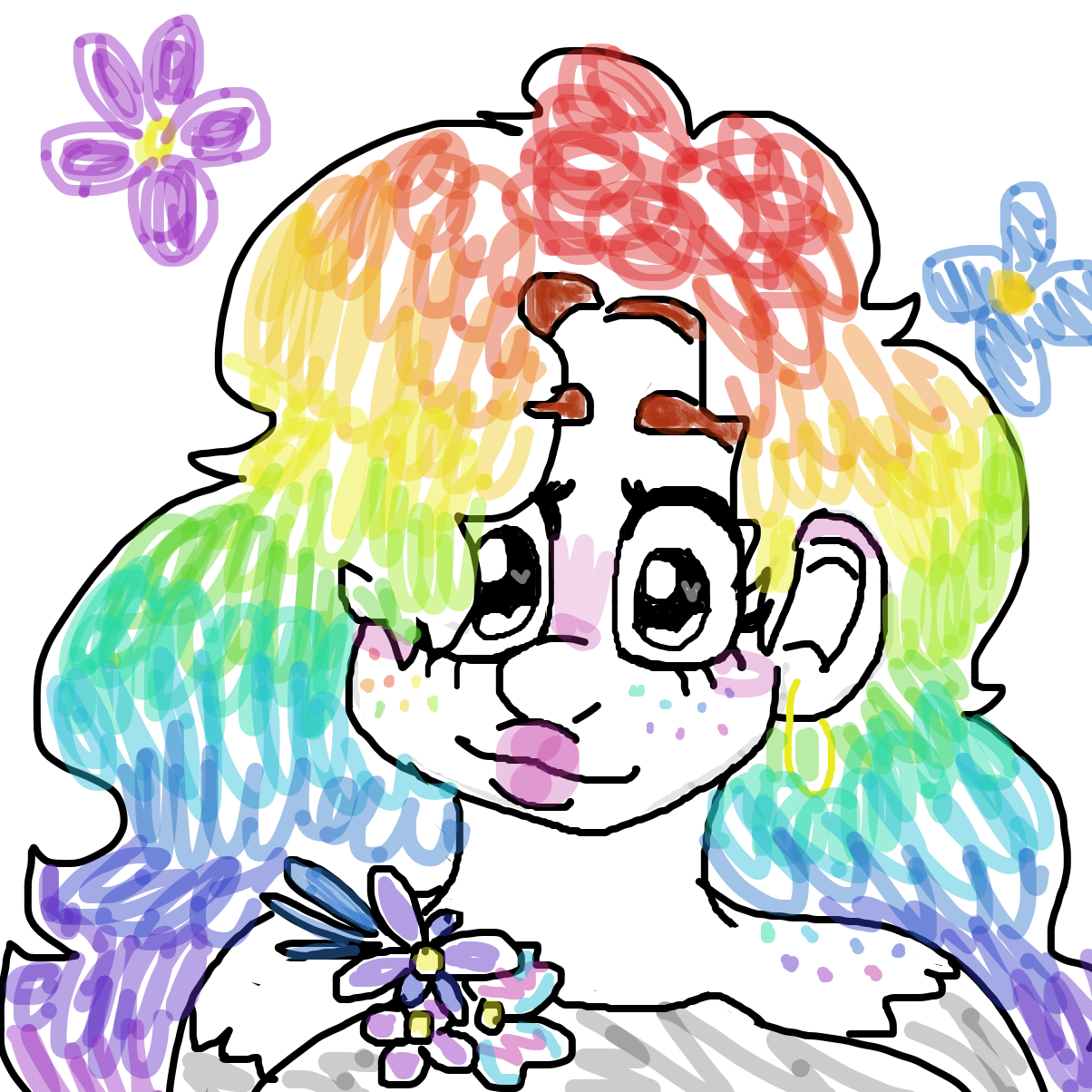 Hehe hair down - Online Drawing Game Comic Strip Panel by YanaTheDankest