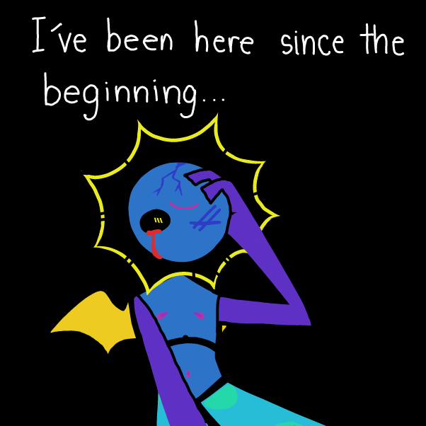 Drawing in sun man by Elle