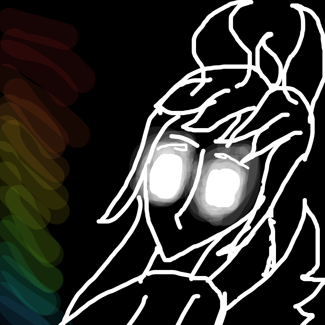 Drawing in floatin' in the black by EmoWeeb_the_Simp