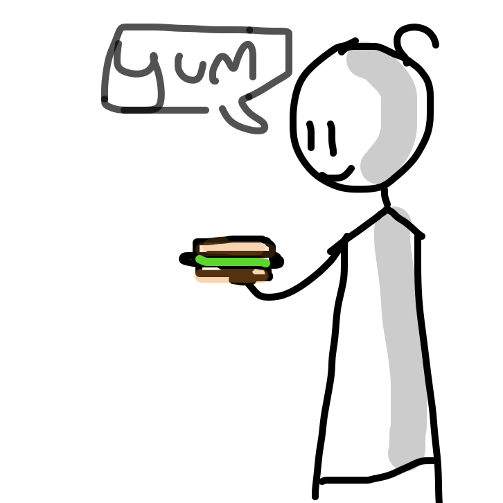 Drawing in sandwich?  by Ketchupfailure