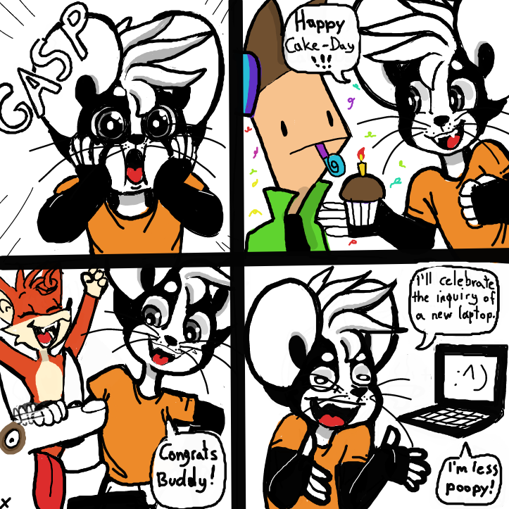 Yay - Online Drawing Game Comic Strip Panel by Sluggishfella