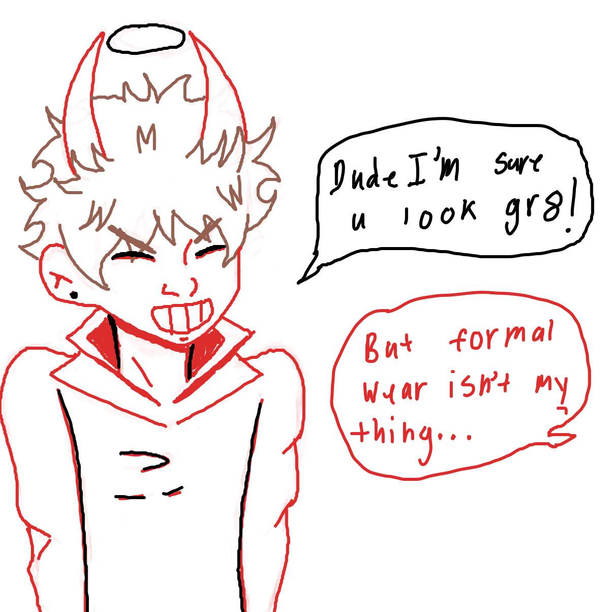 Day of the date hehe - Online Drawing Game Comic Strip Panel by xx.jas.xx