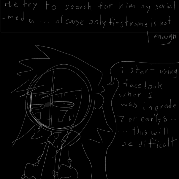 we have such good time together he is one of the only friend i have and i trust.... i even remember his doll name "omelet" still - Online Drawing Game Comic Strip Panel by fifa's memories