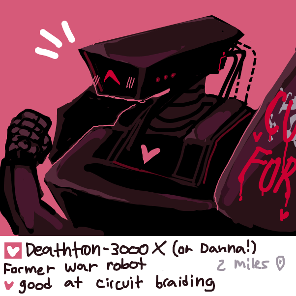 Drawing in robot dating by Chumky