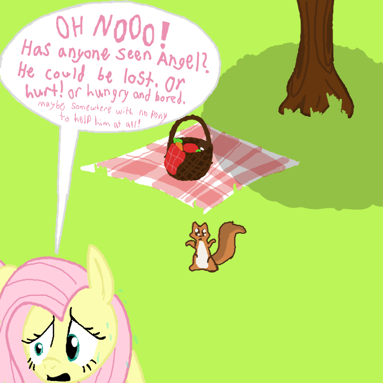 Drawing in My Little Pony III: Fluttershy's Picnic by Setin