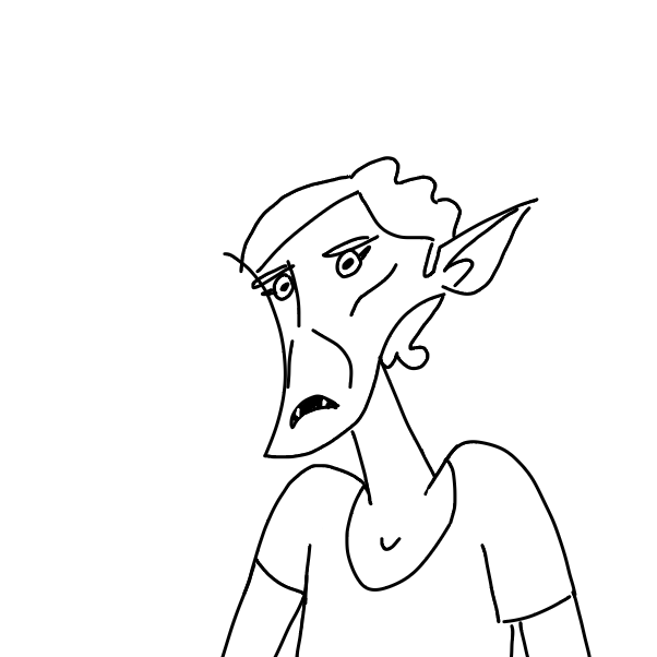 Drawing in ted ed art style by EggLeon