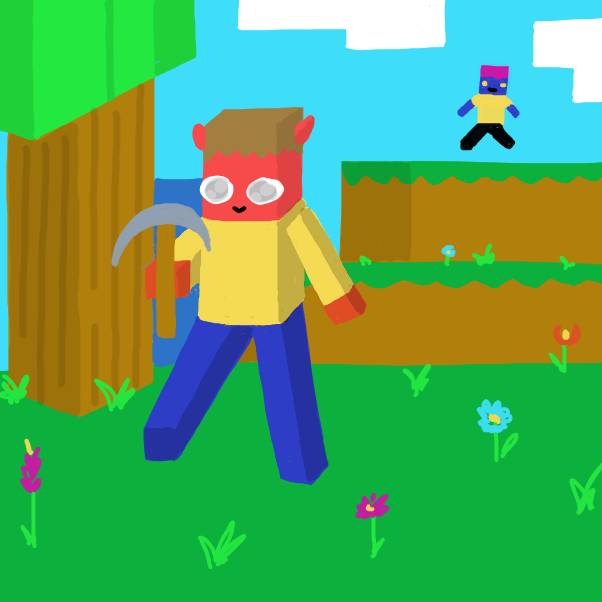 Drawing in Salutations, friend! by EggLeon