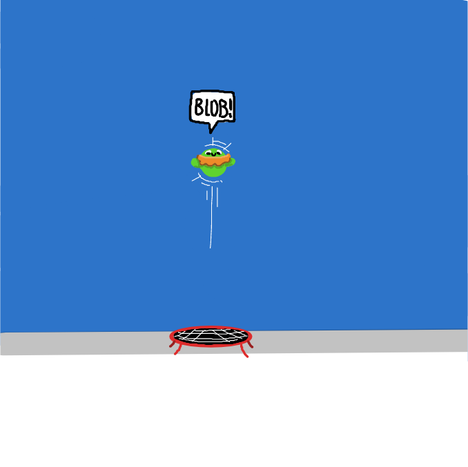 Getting ready to ground pound! - Online Drawing Game Comic Strip Panel by Sluggishfella