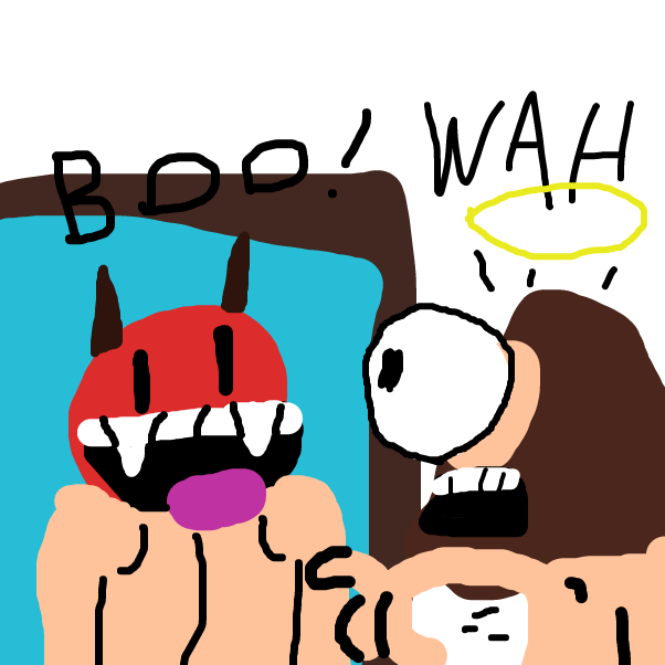 Drawing in Naked Jesus And The Mirror by BananaDoc