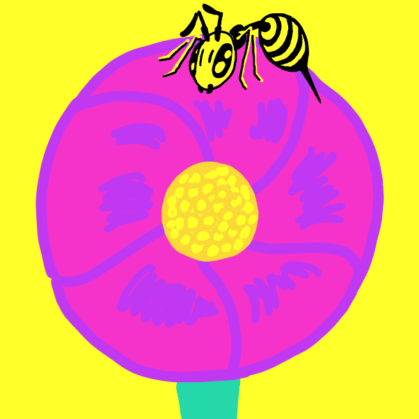 Drawing in Flowers by EggLeon