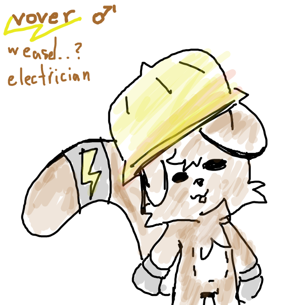 Drawing in fursona :p by FifaSam