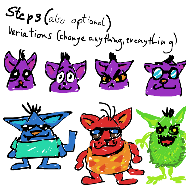 pretty much just do step 1 again with what you got so far - Online Drawing Game Comic Strip Panel by Peyocay