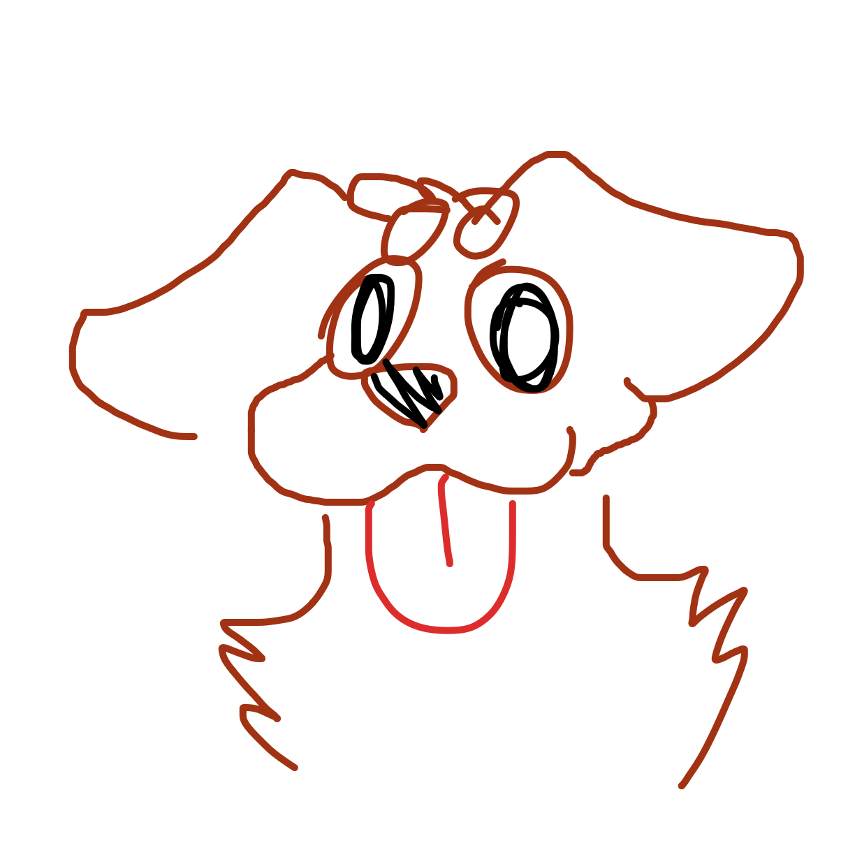 Drawing in Draw a dog the speed-run by Liliana B