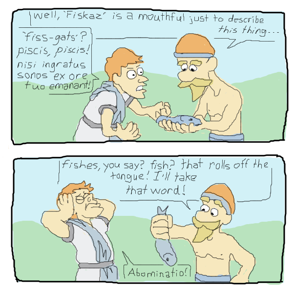 Drawing in De Lingua Latina by Chepley