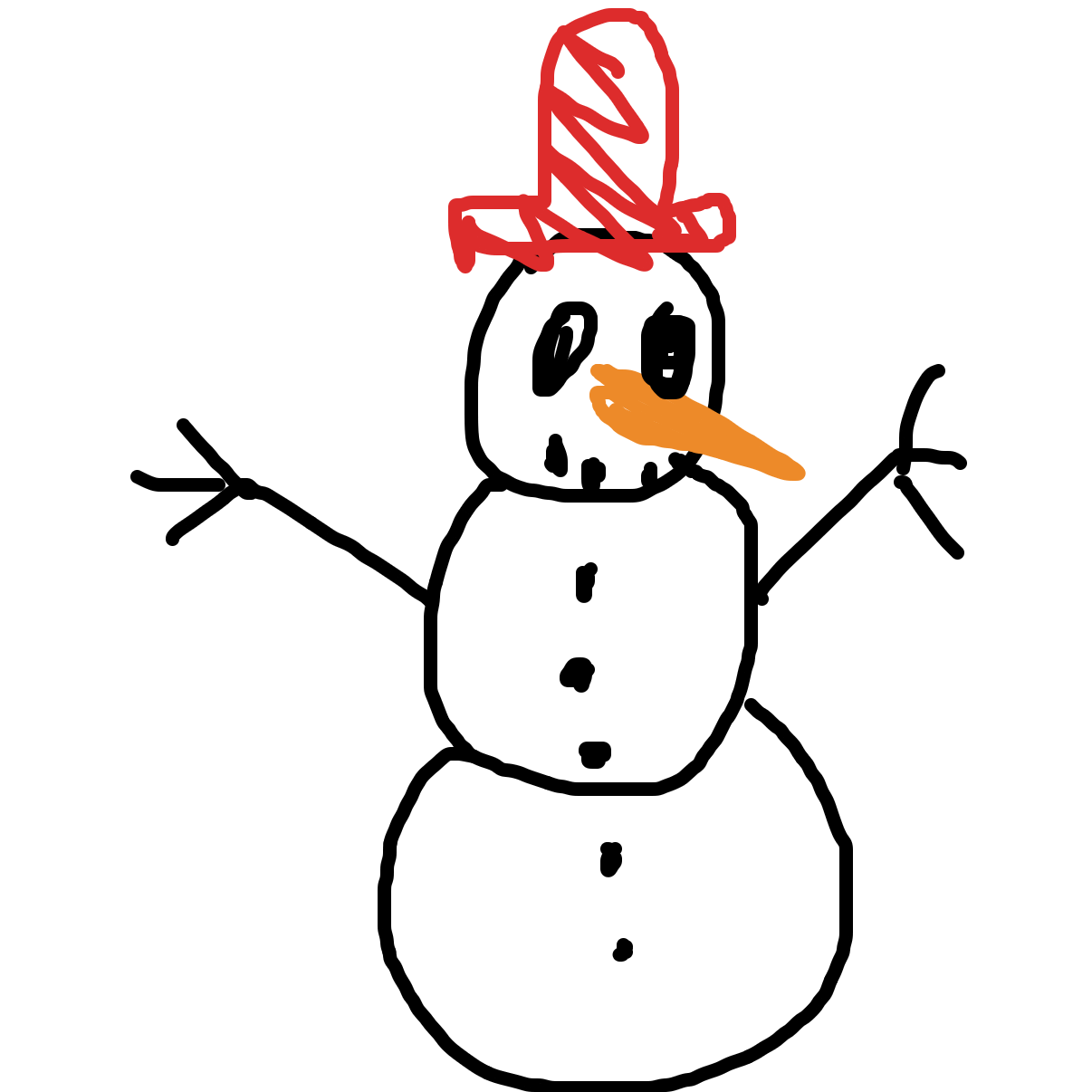 Drawing in Snowman ☃️  by Liliana B
