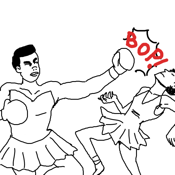 Sting like a bee. - Online Drawing Game Comic Strip Panel by Emjaypatrick