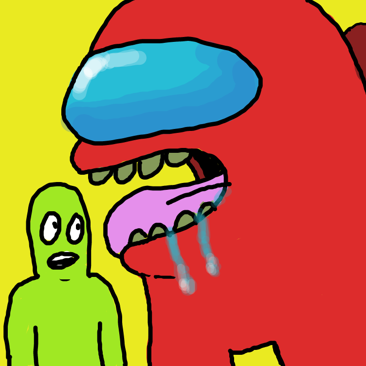 Drawing in Amongst Us by Emjaypatrick