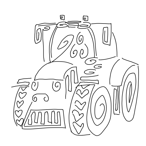 It's a tractor. obviously - Online Drawing Game Comic Strip Panel by Odium