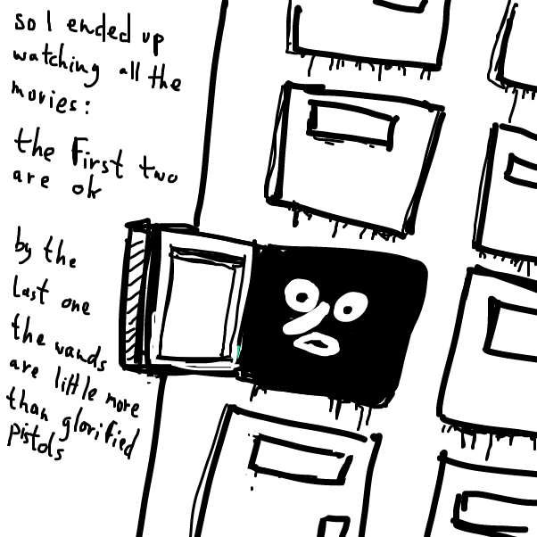 I kind of expected fireballs or people turned into toads or something, what we got is everything in a bluish green tint, people shooting lasers and teleporting all over the place and there is some dbz kamehama fight at the end - three stars - Online Drawing Game Comic Strip Panel by Peyocay