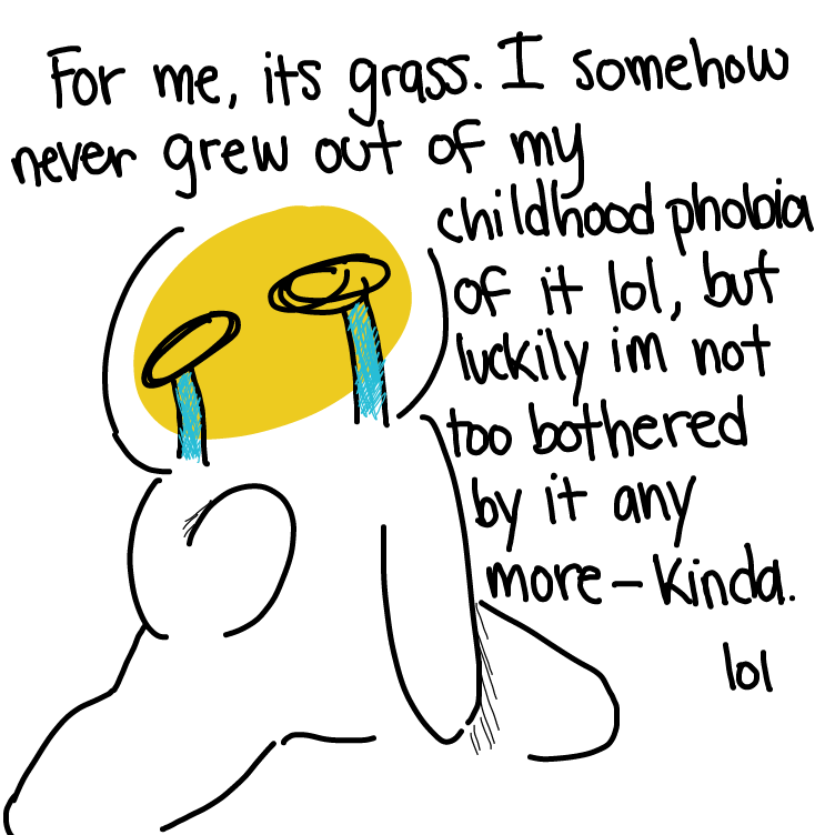 pov (ur me): >gif of moving grass< GAHH NONO GET OFF ME GET AWAY WAHHH (but imagine its more intense and more irrational) - Online Drawing Game Comic Strip Panel by cav