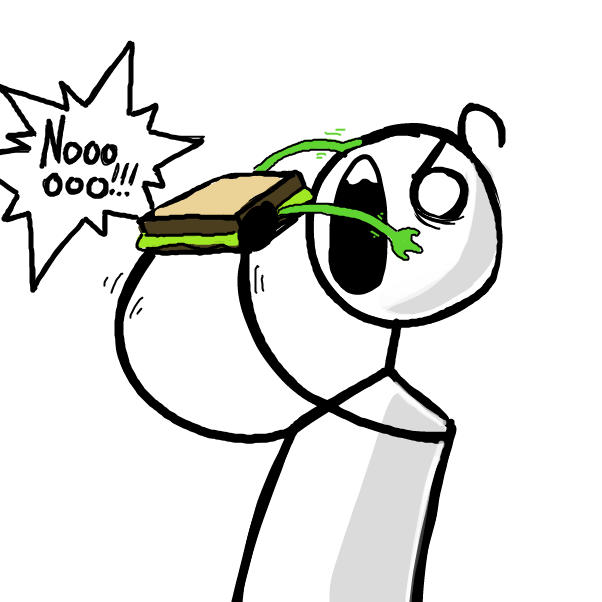 Drawing in sandwich?  by Sluggishfella