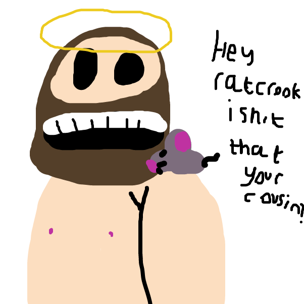 Drawing in Naked Jesus And Rat Crook Play Golf Part 2 by BananaDoc