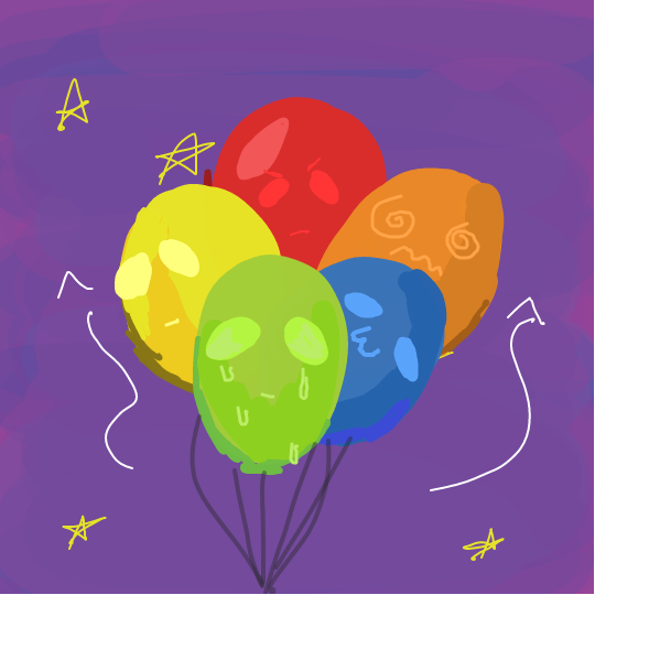 Drawing in Baloons by AllisonAndSusie