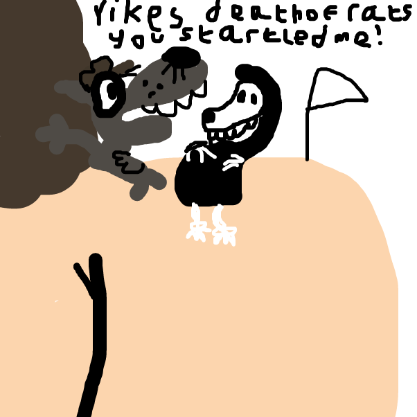 Drawing in Naked Jesus And Rat Crook Play Golf Part 2 by BananaDoc