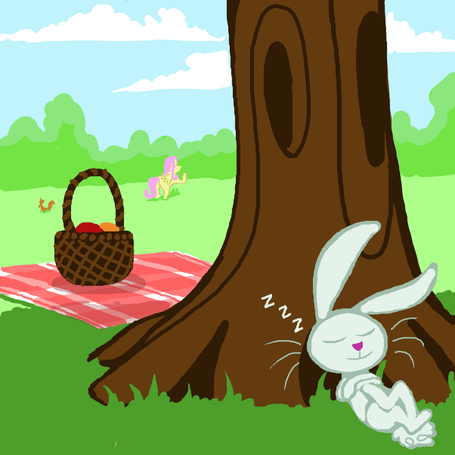 Drawing in My Little Pony III: Fluttershy's Picnic by TFD