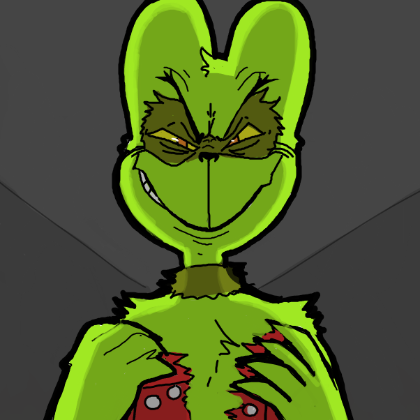 Drawing in Grinch Yourself by Sluggishfella