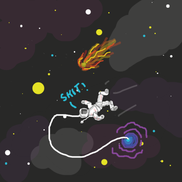 Drawing in deep space by Some_Tatti_Art