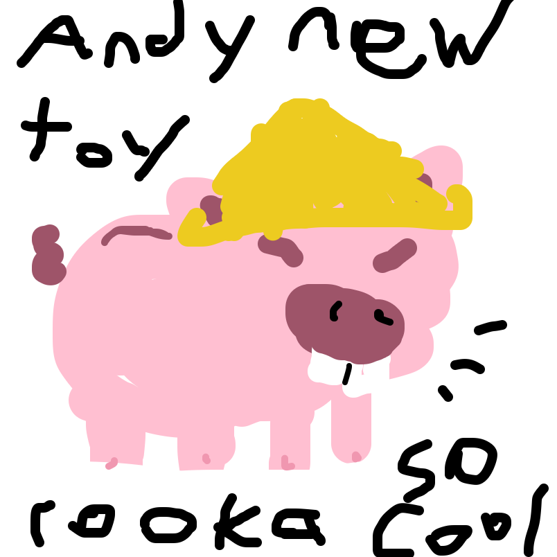 Drawing in Andy’s new toy by xXArTiSzzTXx