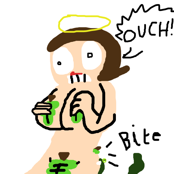 Drawing in Naked Jesette And Perpent by BananaDoc