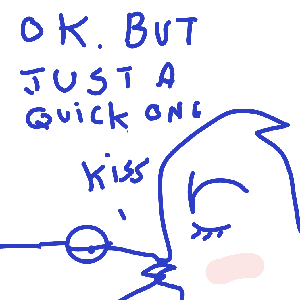 Drawing in Kiss kiss fall in love  by Emjaypatrick