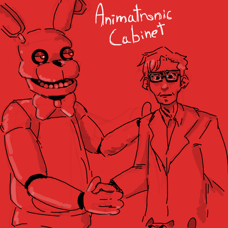 Drawing in who is walten and what is he filing? by LemonadePie