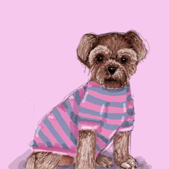 Drawing in Sweater Puppies by lena1234321