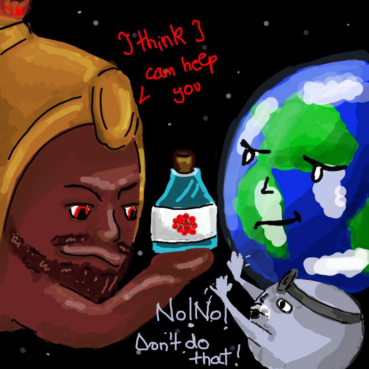 Drawing in Hattle of Planets by lena1234321