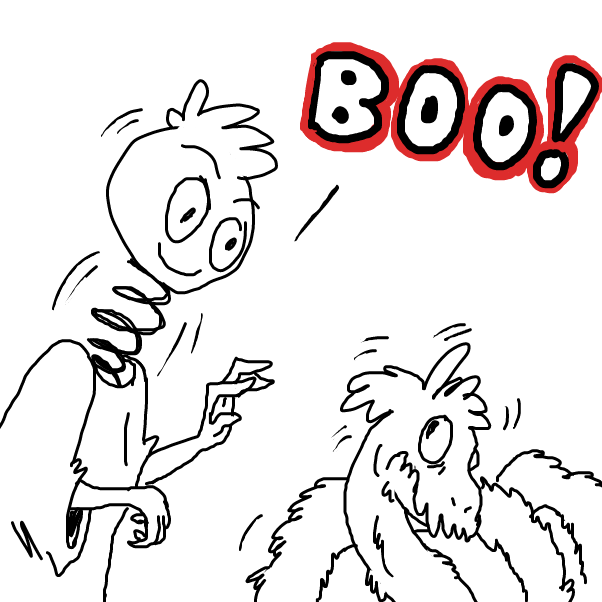 Not so funny when it happens to YOU, is it? - Online Drawing Game Comic Strip Panel by Emjaypatrick