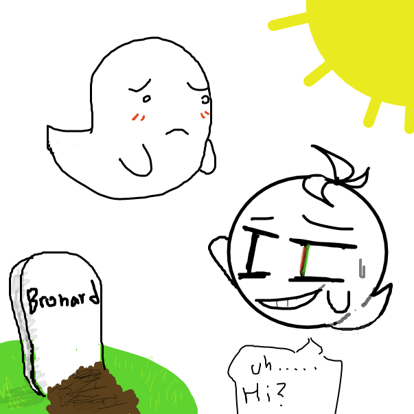 well i'm not technically a ghost.... but i just have 2 form that is a boo for some reason -sai - Online Drawing Game Comic Strip Panel by FifaSam