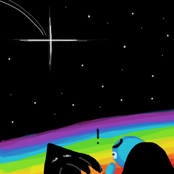 "Mhh..? Who is that?" - Online Drawing Game Comic Strip Panel by Horoheki