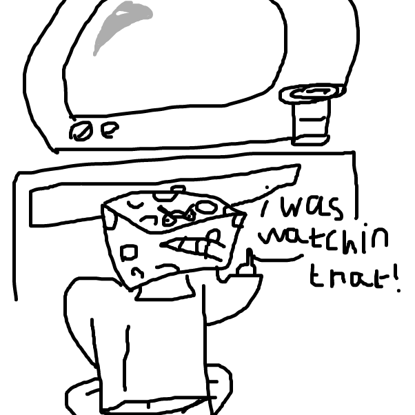 Drawing in mouse and cat and cheese by BananaDoc