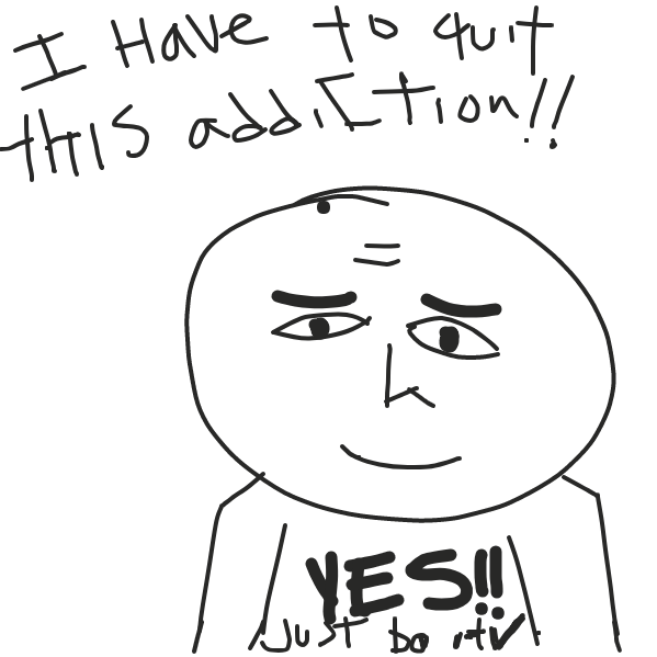 Drawing in I'm too addicted  by manuel fm