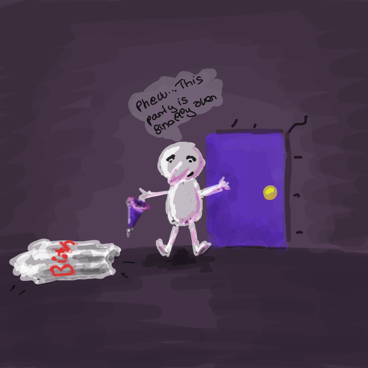 Drawing in The Birthday  by lena1234321