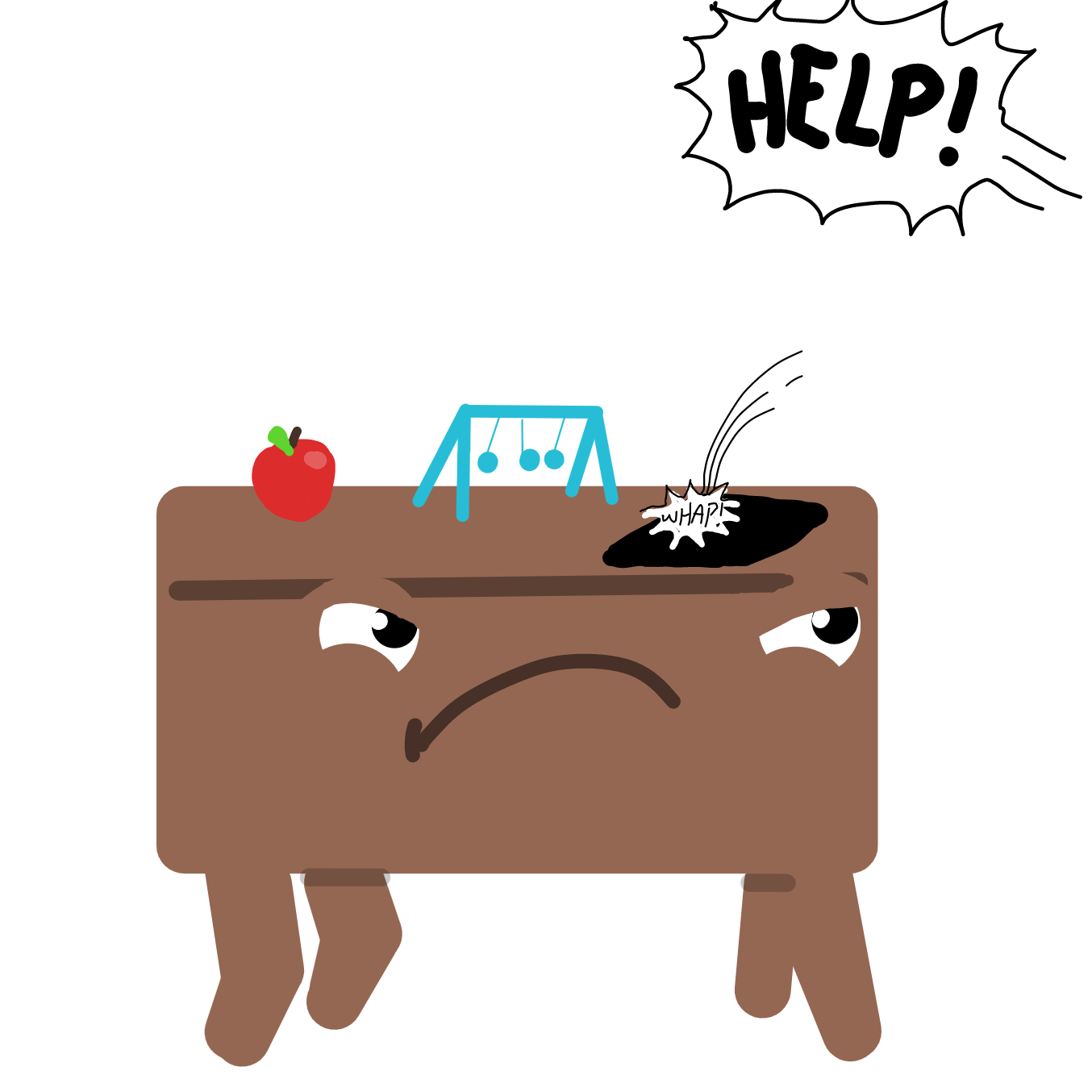 Drawing in _Desk Man: Time For Action by Wizard Croissant