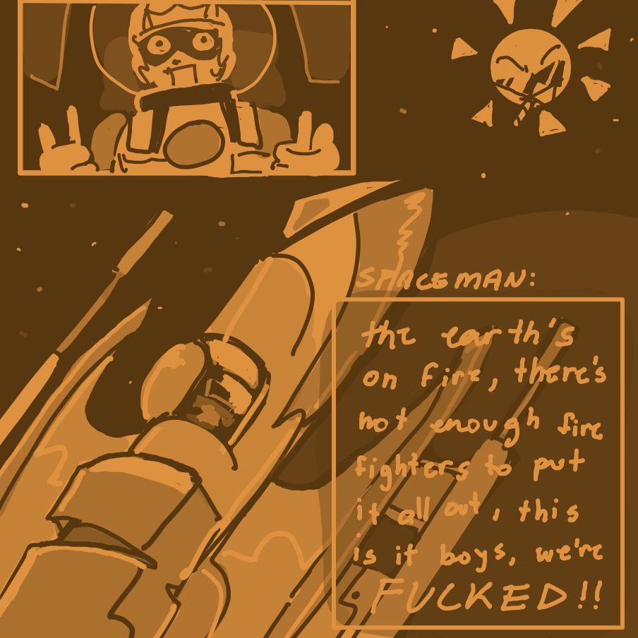 meanwhile in space - Online Drawing Game Comic Strip Panel by dankie