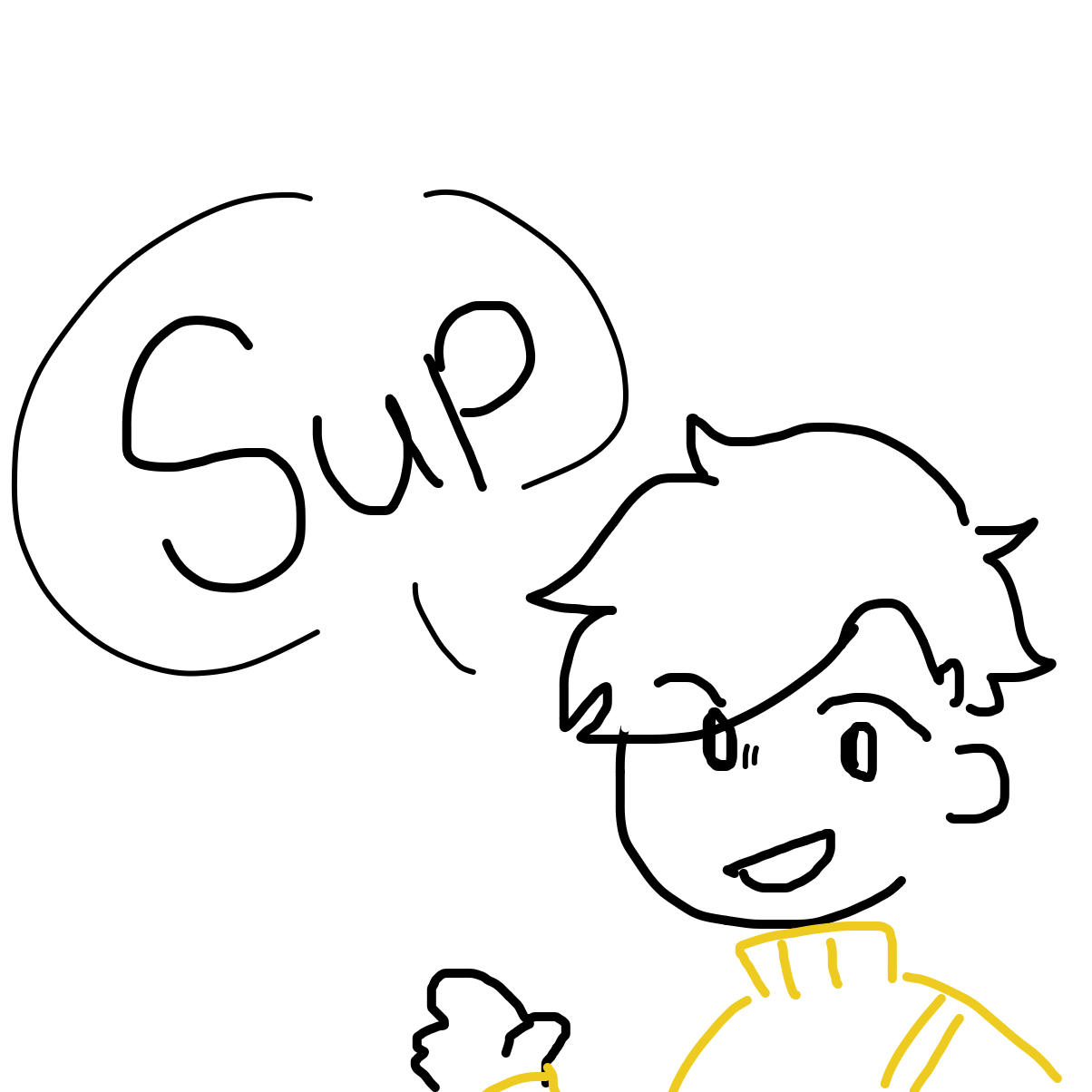Wassup - Online Drawing Game Comic Strip Panel by GhostgoesBrr