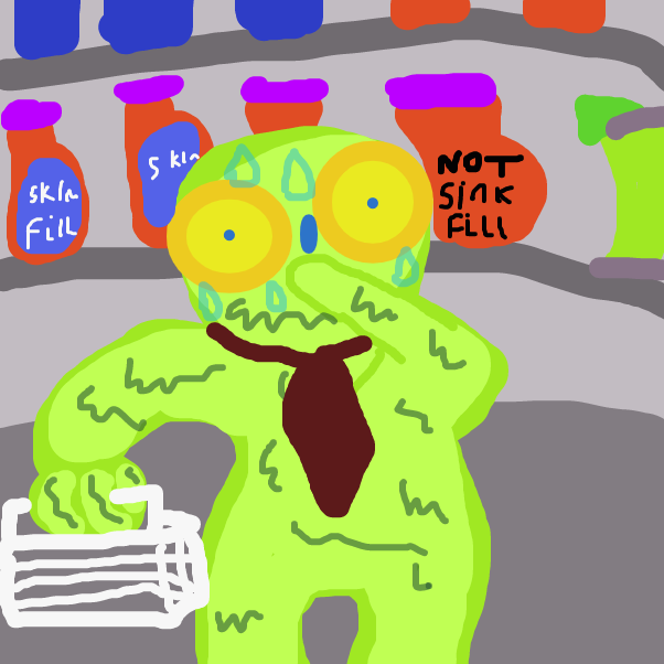 Drawing in work at the gas station by BananaDoc